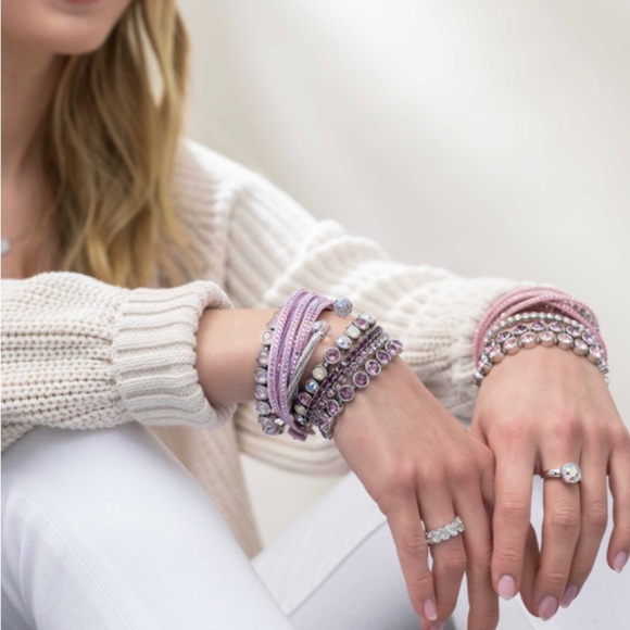 💎 Touchstone Crystal Iris Ice Bracelet Pink New - Picture 3 of 8